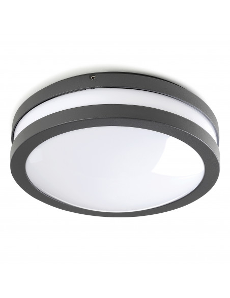 Applique KIRA IP54 E27 23W Anthracite NOVOLUX LIGHTING 321A-G05X1A-04