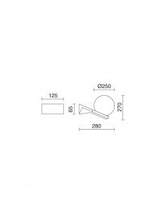 Applique classique VIC IP43 E27 70W Noir NOVOLUX LIGHTING 344E-G05X1A-02 2