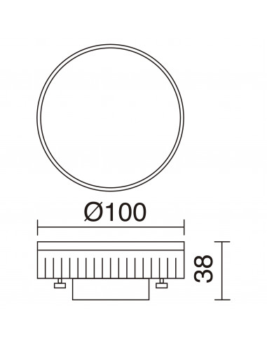 Lampe LED T2 GX53 LED T2 10W 1200lm 1200lm 1200lm CRI80 3000K 4000K 6500K 120º Blanc NOVOLUX LIGHTING 378B-L5210A-01