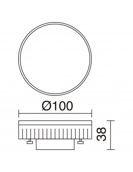 Lampe LED T2 GX53 LED T2 10W 1200lm 1200lm 1200lm CRI80 3000K 4000K 6500K 120º Blanc NOVOLUX LIGHTING 378B-L5210A-01