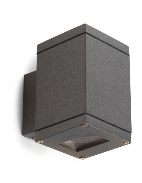Applique SETH Large Square IP65 GU10 50W Anthracite NOVOLUX LIGHTING 398C-G21X1A-04