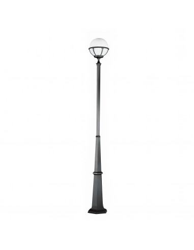 Luminaire pour mât ROUND IP44 E27 105W 3210mm Anthracite NOVOLUX LIGHTING 405D-G05X1A-04