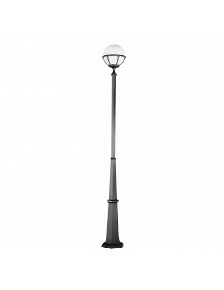 Luminaire pour mât ROUND IP44 E27 105W 3210mm Anthracite NOVOLUX LIGHTING 405D-G05X1A-04