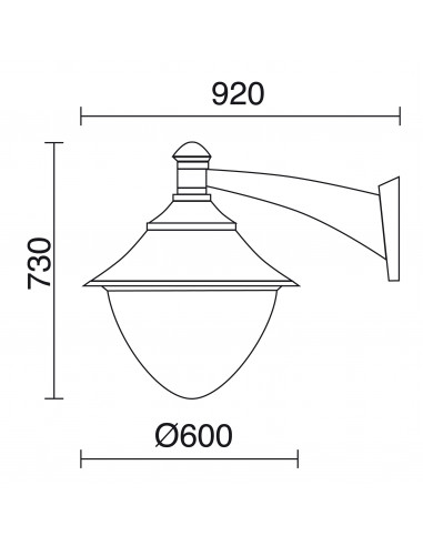 Applique classique GUNTHER-60 IP65 GX53 9x10W Noir NOVOLUX LIGHTING 408B-G31X1A-02