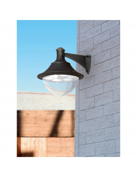 Applique classique GUNTHER-60 IP65 GX53 9x10W Noir NOVOLUX LIGHTING 408B-G31X1A-02