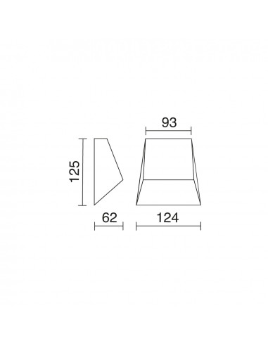 Applique ARTAL IP54 LED COB 7W 780lm CRI80 3000K 108º Anthracite NOVOLUX LIGHTING 445A-L0107A-04