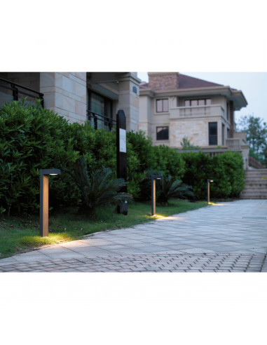 Borne GUIU IP54 GX53 LED T2 3W 350lm CRI80 4000K 750mm Anthracite NOVOLUX LIGHTING 447A-G31X1A-04