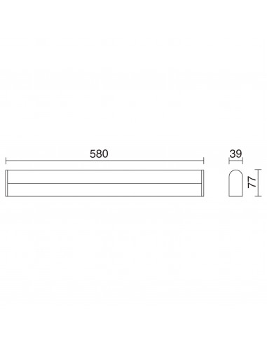 Applique Salle de bain SHEID LED SMD 12W 960lm CRI80 3000K Chromé NOVOLUX LIGHTING 513A-L0109B-32