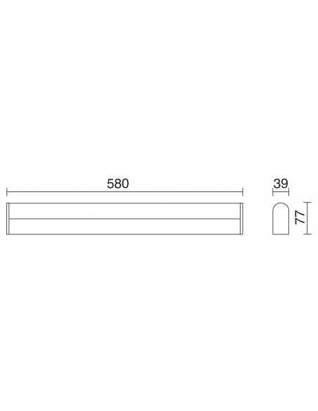 Applique Salle de bain SHEID LED SMD 12W 960lm CRI80 3000K Chromé NOVOLUX LIGHTING 513A-L0109B-32