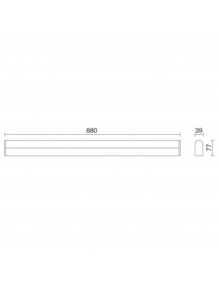 Applique Salle de bain SHEID LED SMD 18W 1883lm CRI80 3000K Chromé NOVOLUX LIGHTING 513B-L0118B-32
