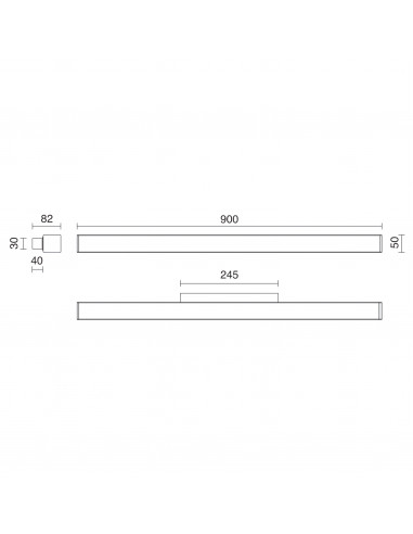 Applique Salle de bain LITS LED SMD 12W 1883lm CRI80 3000K Chromé NOVOLUX LIGHTING 514B-L0112B-32