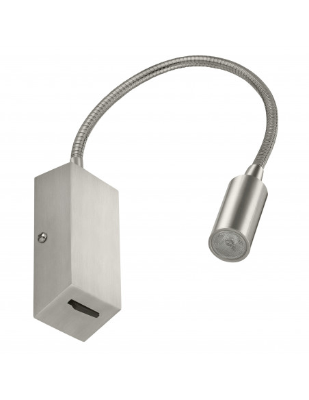 Applique lecteur tilt LEIDEN LED SMD 3W 240lm CRI80 3000K 35º Niquel satinado NOVOLUX LIGHTING 517B-L0103B-35