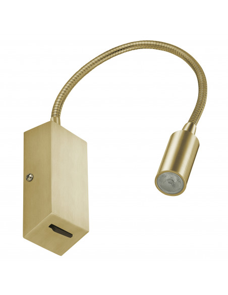 Applique lecteur tilt LEIDEN LED SMD 3W 240lm CRI80 3000K 35º Or mat NOVOLUX LIGHTING 517B-L0103B-46