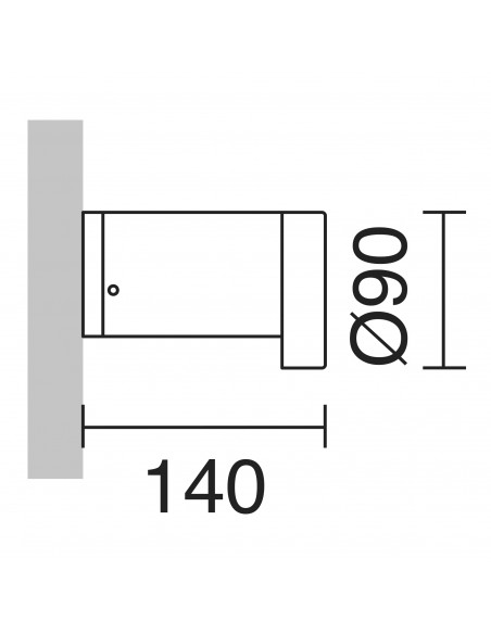 Applique CAIRO IP54 LED COB 7W 760lm CRI80 3000K 26º Anthracite NOVOLUX LIGHTING 537A-L0107A-04