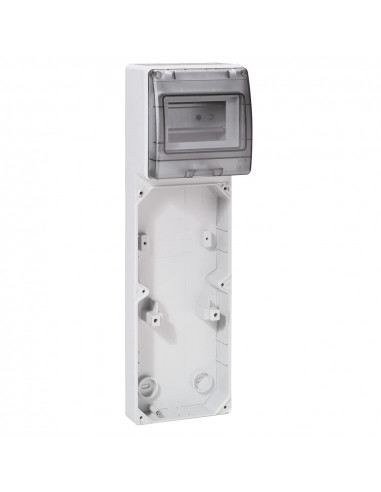 Embase P17 421x125mm avec rail 5 modules jusqu'à 3 prises 16A pour plastron 280x125mm composer un coffret P17 LEGRAND 057720