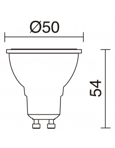 Lampe LED PRO GU10 3.50W 36º Blanc NOVOLUX LIGHTING 578A-L2104A-02 2