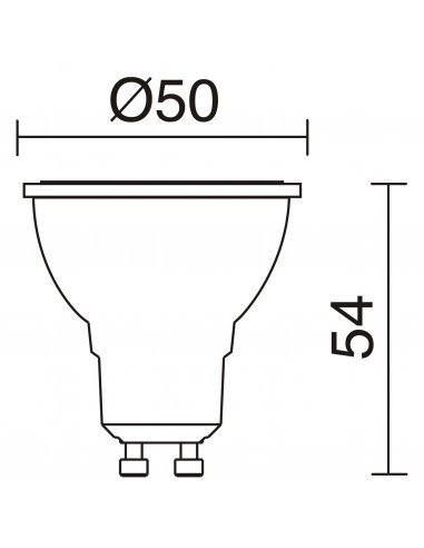 Lampe LED PRO GU10 3.50W 36º Blanc NOVOLUX LIGHTING 578A-L2104A-02