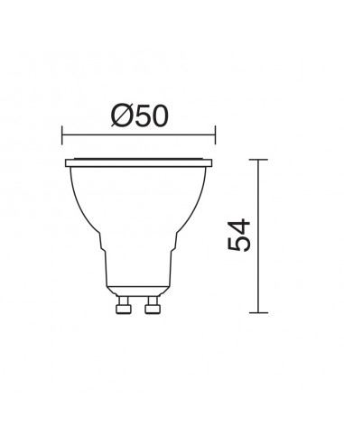 Lampe LED PRO GU10 LED SMD 3.50W 350lm-350lm CRI80 2700K-4000K 36º Blanc NOVOLUX LIGHTING 578A-L4104A-01