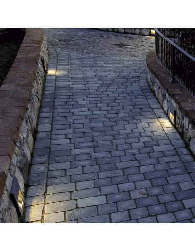 Applique asymétrique SLIM Square IP65 LED SMD 9W 1167lm CRI90 4000K 38º 78º Gris NOVOLUX LIGHTING 580B-L0210B-03