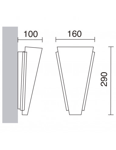 Applique MENKAR LED SMD 12W 1200lm CRI80 3000K Niquel satinado NOVOLUX LIGHTING 694A-L0112B-35