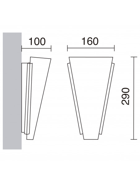 Applique MENKAR LED SMD 12W 1200lm CRI80 3000K Niquel satinado NOVOLUX LIGHTING 694A-L0112B-35