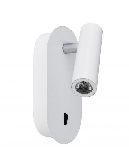 Applique lecteur tilt DIRK LED SMD 3W 200lm CRI80 3000K Blanc NOVOLUX LIGHTING 704A-L0103B-01