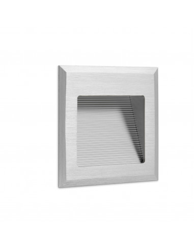 Encastré mural WINDOW 2 IP44 LED SMD 3W 160lm CRI80 3000K Aluminium anodisé NOVOLUX LIGHTING 726A-L0103B-39