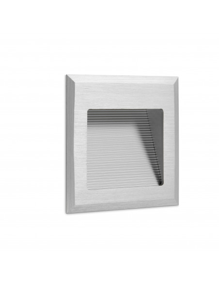Encastré mural WINDOW 2 IP44 LED SMD 3W 160lm CRI80 3000K Aluminium anodisé NOVOLUX LIGHTING 726A-L0103B-39