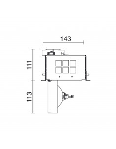Plafonnier encastré tilt ATOLON G53 75W Blanc NOVOLUX LIGHTING 738F-G18RCB-01 2