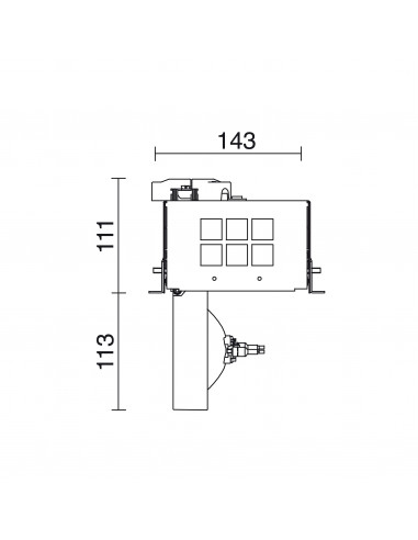 Plafonnier encastré tilt ATOLON G53 75W Blanc NOVOLUX LIGHTING 738F-G18RCB-01