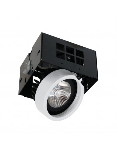 Plafonnier encastré tilt ATOLON Dali,Push LED COB 17W 2180lm CRI85 3000K 14º Blanc NOVOLUX LIGHTING 738Q-L31R2B-01