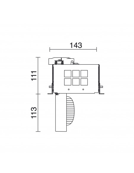 Plafonnier encastré tilt ATOLON Dali,Push LED COB 17W 2180lm CRI85 3000K 14º Blanc NOVOLUX LIGHTING 738Q-L31R2B-01