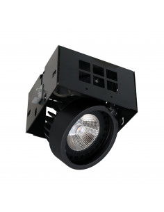 Plafonnier encastré tilt ATOLON Dali,Push LED COB 17W 2285lm CRI85 4000K 14º Noir NOVOLUX LIGHTING 738Q-L33R2B-02