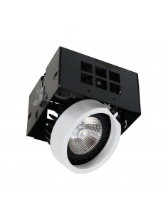 Plafonnier encastré tilt ATOLON LED COB 17W 2210lm CRI85 3000K 28º Blanc NOVOLUX LIGHTING 738R-L3125B-01