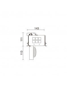 Plafonnier encastré tilt ATOLON Dali,Push LED COB 17W 2280lm CRI85 4000K 28º Noir NOVOLUX LIGHTING 738R-L33R2B-02 2