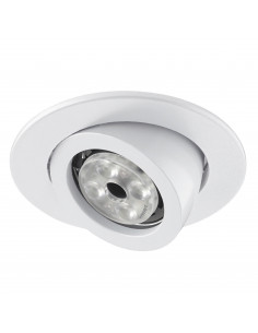 Plafonnier encastré tilt MINI LUNA Adjustable Round GU10 50W Blanc NOVOLUX LIGHTING 741A-G42X1B-01