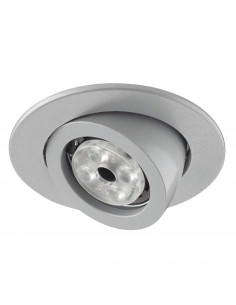 Plafonnier encastré tilt MINI LUNA Adjustable Round GU10 50W Gris NOVOLUX LIGHTING 741A-G42X1B-03
