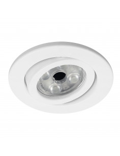 Plafonnier encastré tilt KOS Adjustable Round GU5.3 50W Blanc NOVOLUX LIGHTING 749B-G23X1D-01