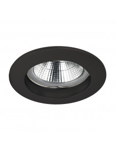 Plafonnier encastré NIX Fixed Round GU5.3 50W Noir NOVOLUX LIGHTING 780A-G23X1D-02