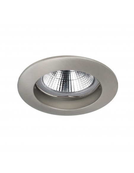 Plafonnier encastré NIX Fixed Round GU10 50W Niquel mçatt NOVOLUX LIGHTING 780A-G42X1B-48