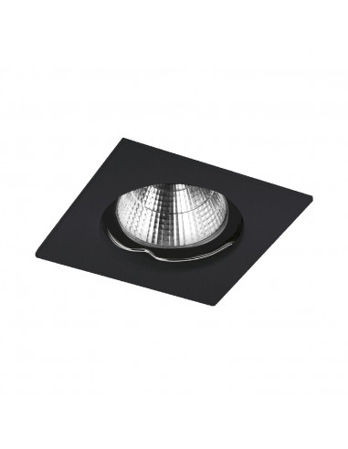 Plafonnier encastré NIX Fixed Square GU10 50W Noir NOVOLUX LIGHTING 780B-G42X1B-02