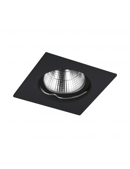 Plafonnier encastré NIX Fixed Square GU10 50W Noir NOVOLUX LIGHTING 780B-G42X1B-02