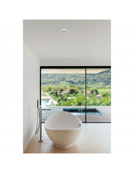 Plafonnier encastré CARPO Fixed Round IP65 GU5.3 50W Blanc NOVOLUX LIGHTING 781B-G23X1D-01
