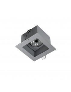 Plafonnier encastré tilt JANUS GU10 50W Gris NOVOLUX LIGHTING 782A-G42X1B-03