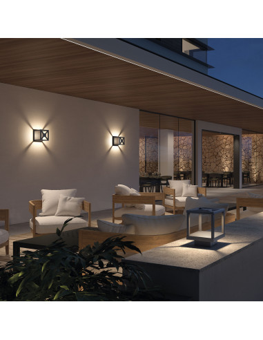 Applique ARLEN IP54 LED COB 12W 1300lm CRI80 3000K 125º Anthracite NOVOLUX LIGHTING 791A-L0112A-04