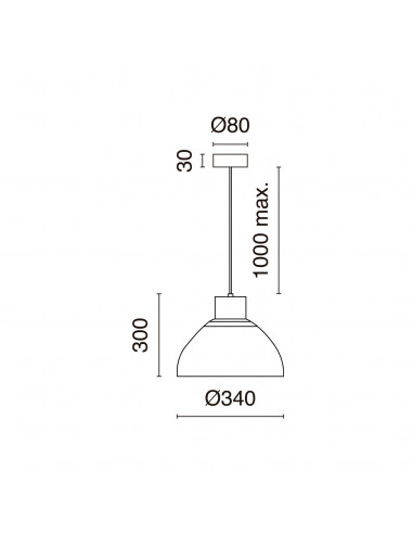 Suspension VALAN E27 42W Blanc NOVOLUX LIGHTING 844A-G05X1A-01