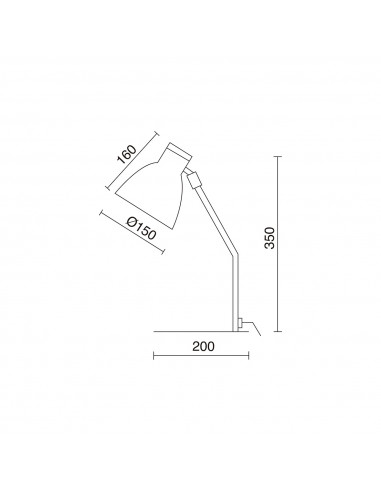 Lampe à poser tilt VALAN E27 60W Moca NOVOLUX LIGHTING 846C-G05X1A-MK