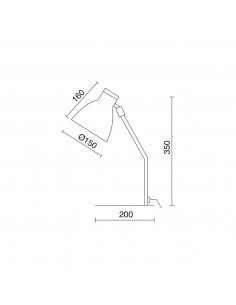 Lampe à poser VALAN NOVOLUX LIGHTING 846D-G05X1A-MK 2
