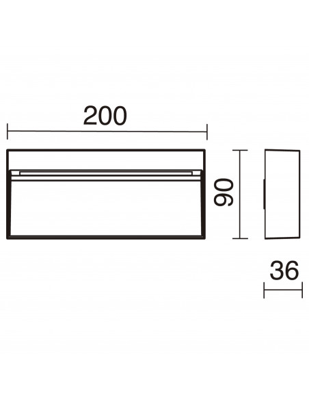 Applique asymétrique ABAR IP54 LED SMD 7W 780lm CRI80 3000K 60º Blanc NOVOLUX LIGHTING 847A-L0107B-01