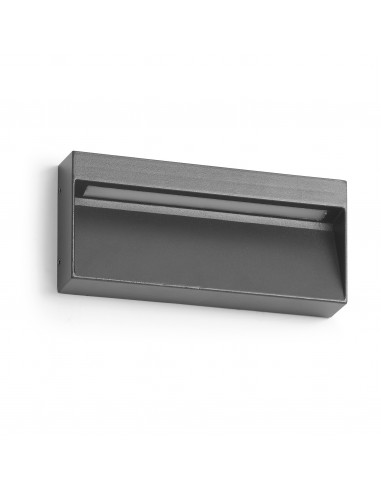 Applique asymétrique ABAR IP54 LED SMD 7W 780lm CRI80 3000K 60º Anthracite NOVOLUX LIGHTING 847A-L0107B-04